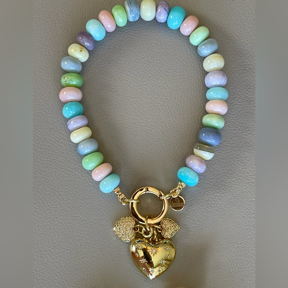 Candy Opal Hearts Bracelet OOAK